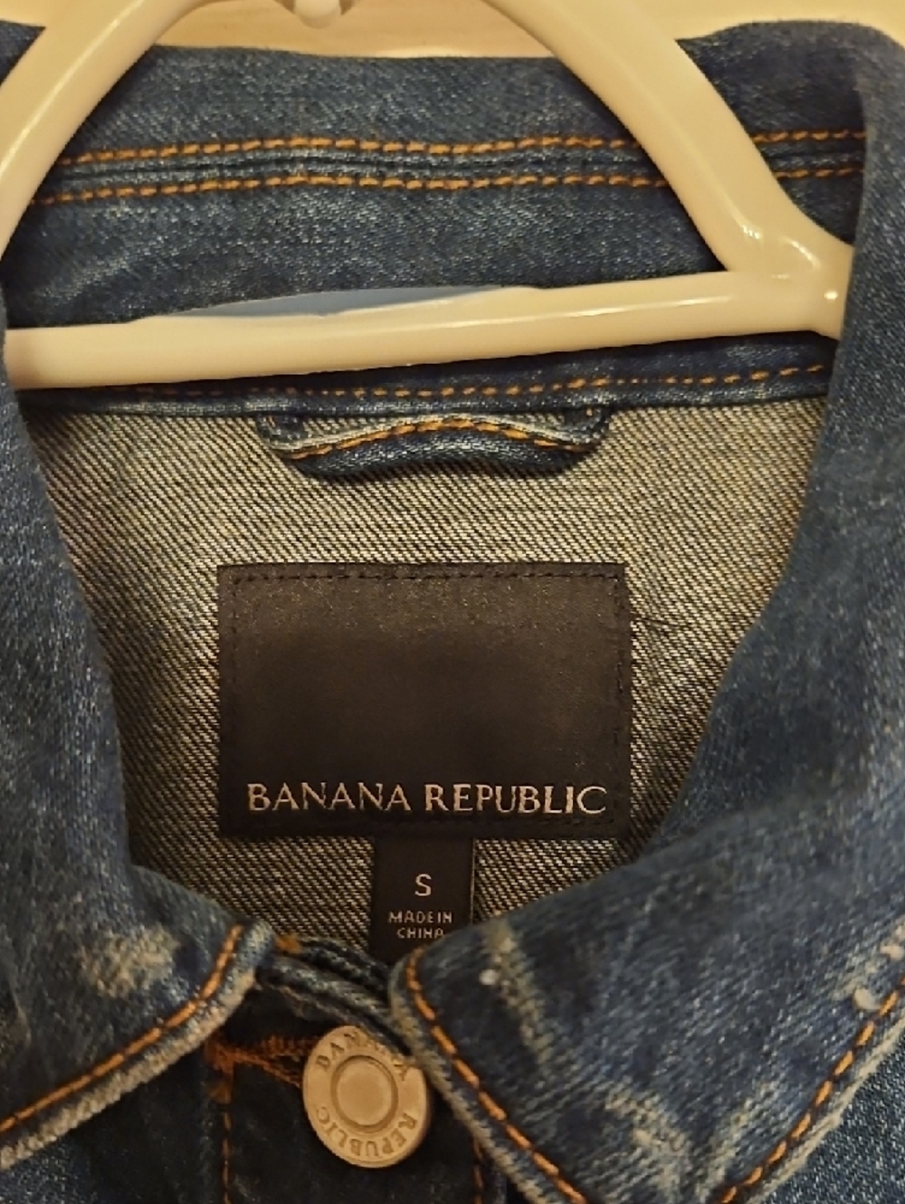Banana Republic Dark Blue Denim Jean Jacket - Picture 2 of 3